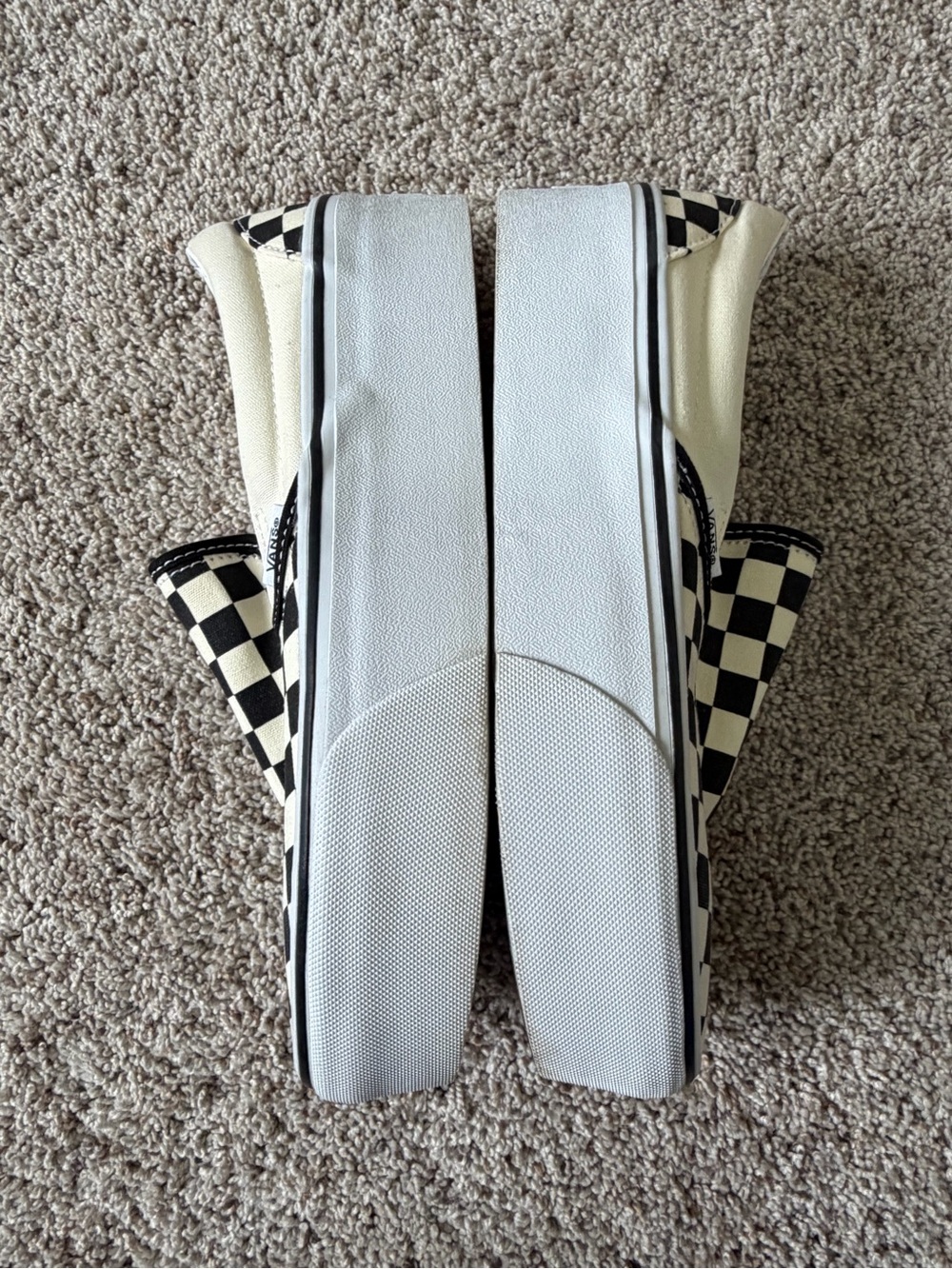 Vans Classic Slip-On Checkerboard Stackform Platform Shoes Men’s 6.5 Women’s 8 - Picture 4 of 6